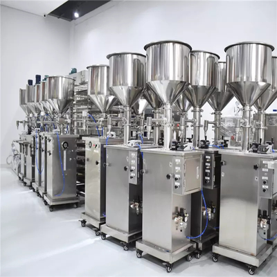 Roestvrije 316L verticale vulmachine, 50HZ semi-automatische vloeistofvulmachine