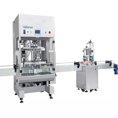 Cosmetische automatische vulmachine met 2 koppen voor vloeistof, lekvrij, roestwerend