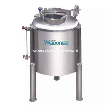 Beweegbare 500L roestvrijstalen RO-tank, multifunctionele SS-tank voor RO-water