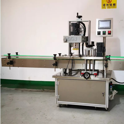Pneumatische automatische schroefafdekmachine voor glazen plastic flessen