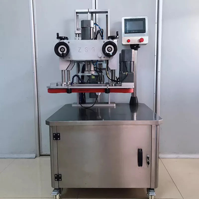 Pneumatische automatische schroefafdekmachine voor glazen plastic flessen