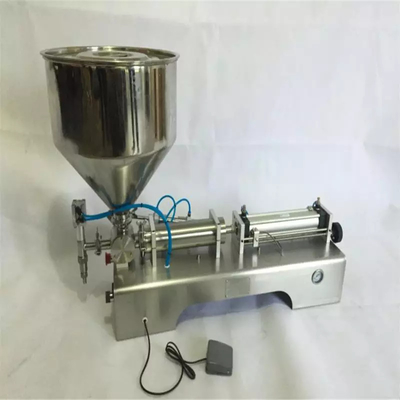 50-600ML Pasta Geautomatiseerde vulmachine 0.6Mpa voor glazen plastic flessen