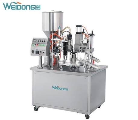 1.5KW Stabiele buisvul- en sluitmachine Roestvrij semi-automatisch
