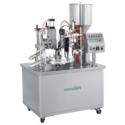 1.5KW Stabiele buisvul- en sluitmachine Roestvrij semi-automatisch