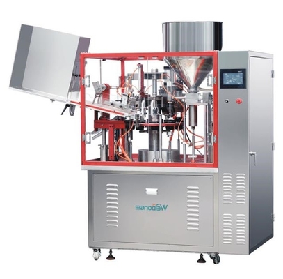 Roestwerende aluminium buisvulmachine, 220V automatische buisvuller en sealer