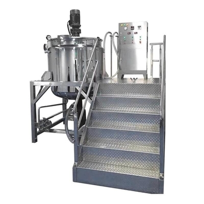 3000r / Vacuüm de Homogenisator Emulgerende Tank van Min Cosmetic Emulsifier Mixer Machine