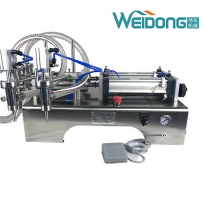 Waterroom Semi Automatische Horizontale het Vullen Machine 10ml-5000ml