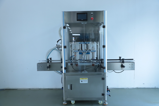 10 koppen 450 kg cosmetische vloeistof vulmachine met 220V 50Hz stroomtoevoer