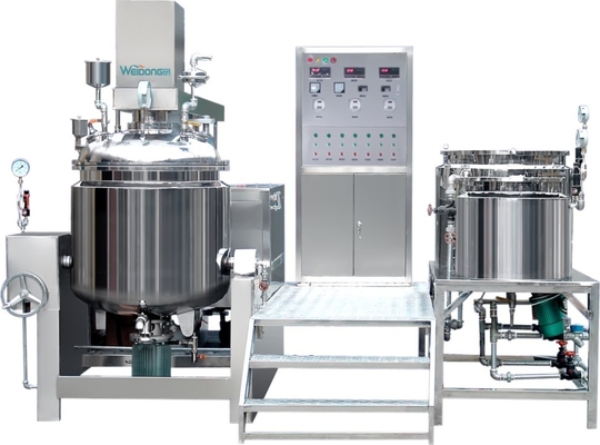 Het geautomatiseerde Kosmetische Dubbele de Schacht van de Emulgatormixer Gemakkelijke Schoonmaken