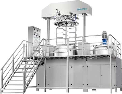 Het geautomatiseerde Kosmetische Dubbele de Schacht van de Emulgatormixer Gemakkelijke Schoonmaken