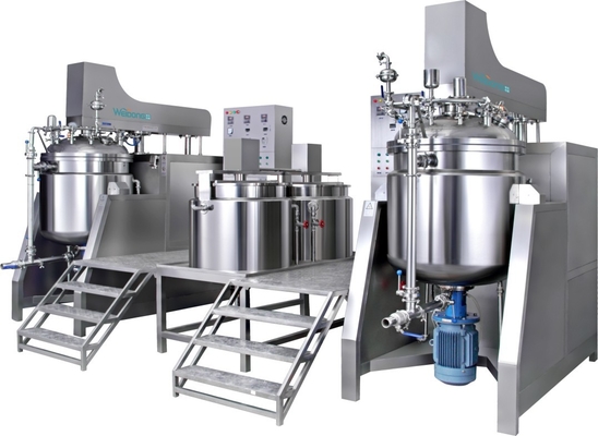 50L-2000L kosmetische Emulgatormixer met het Vacuümsysteem Verwarmen