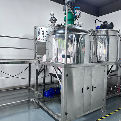 Stainless Steel Cosmetic Emulsifier Mixer met PLC-controle 5000L capaciteit