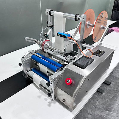 PLC het Semi Automatische Materiaal van het de Machtsroestvrije staal van de Etiketteringsmachine 220V 50HZ