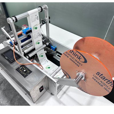 PLC het Semi Automatische Materiaal van het de Machtsroestvrije staal van de Etiketteringsmachine 220V 50HZ