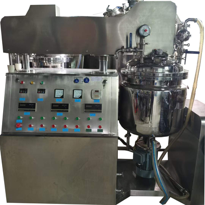 63 Rpm Cosmetische emulgatormixer met verwarmingsmethode Stoom Elektrisch Warm Olie Vacuumsysteem