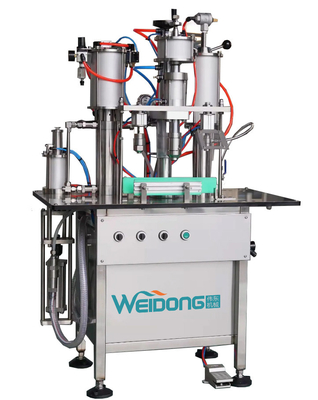 SUS304 Aerosol vulmachine semi-automatische body sprays Parfum veilig te bedienen