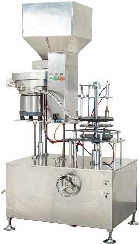 Automatische Veiligheidsschroef het Afdekken Machine voor Aërosolproducten 80 Flessen per minuut